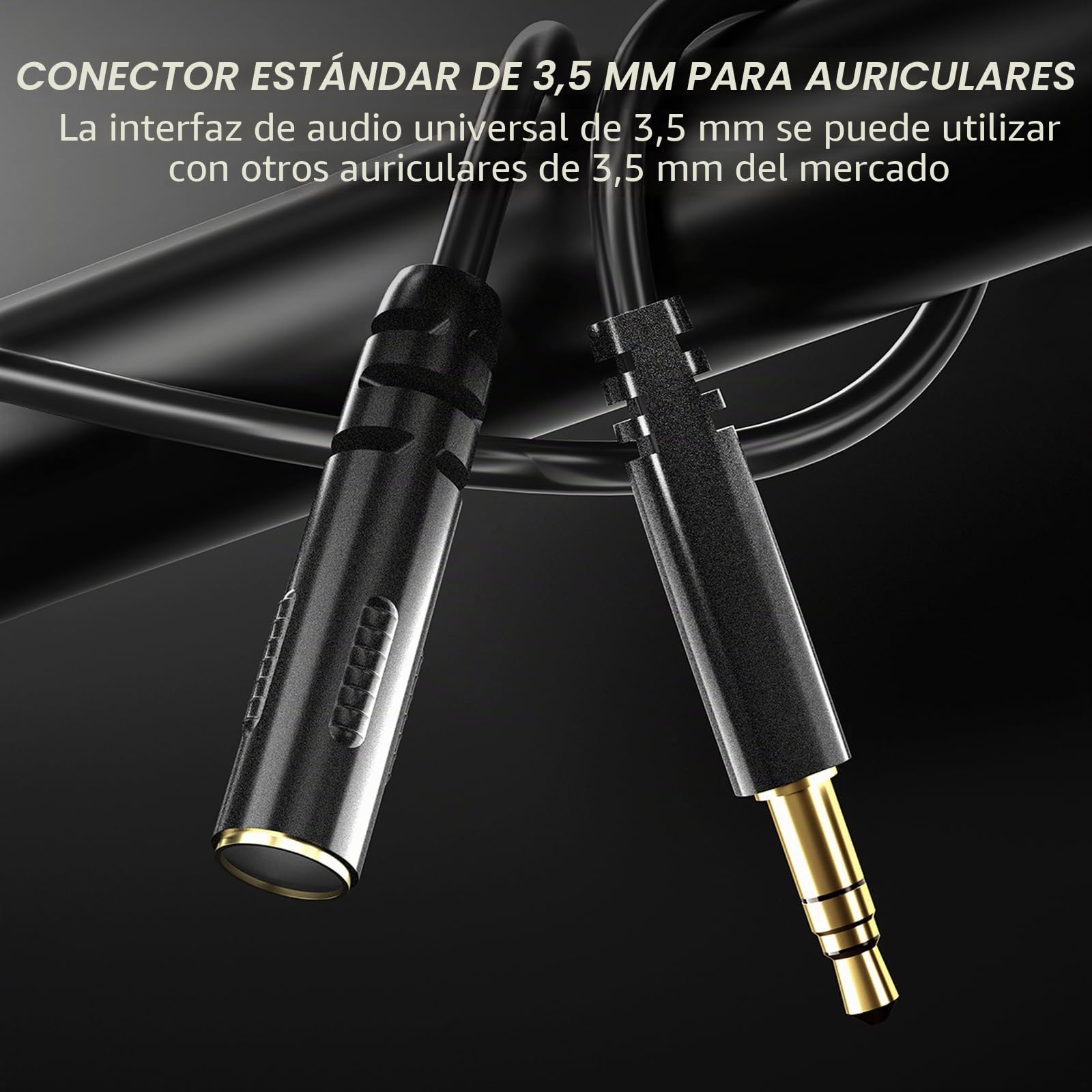 FODSPORTS M1-S Pro Auriculares Intercomunicador Moto Bluetooth para Motocicletas, 2000M Auriculares Manos Libres para Casco Moto, Impermeabilidad (1 * Hard Microphone Kopfhörer)