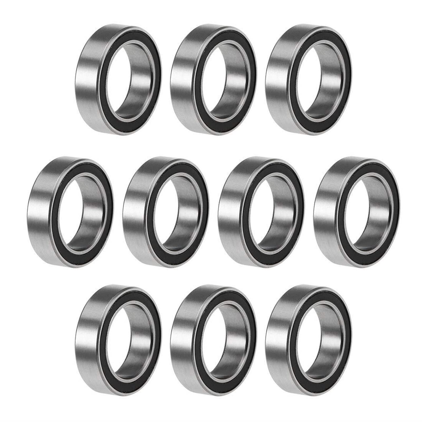 HYUJNAFZR 5Pcs 6700 6700-2RS6 700RS 6700 2RS RS 10x15X4 Mm Miniature Rubber Seal Deep Groove Ball Bearing
