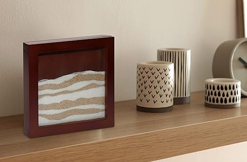 Miniatura 5 de Lillian Rose W Espresso - Juego de ceremonia Unity con 2 recipientes de arena de colores, 1.75 pulgadas, marrón