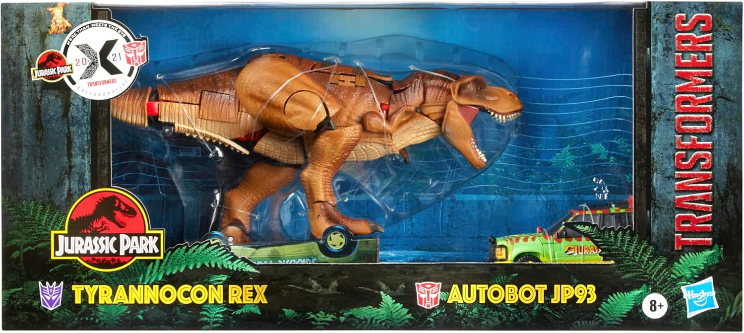 Transformers Generations - Transformers Collaborative: Jurassic Park Mash-Up, Tyrannocon Rex & Autobot JP93, Ages 8 and Up