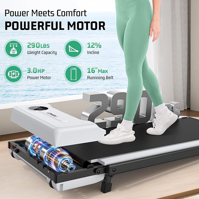 Caminadora Plegable FUNMILY con Inclinación y Barra, 4 mph, 290 lb miniatura 6