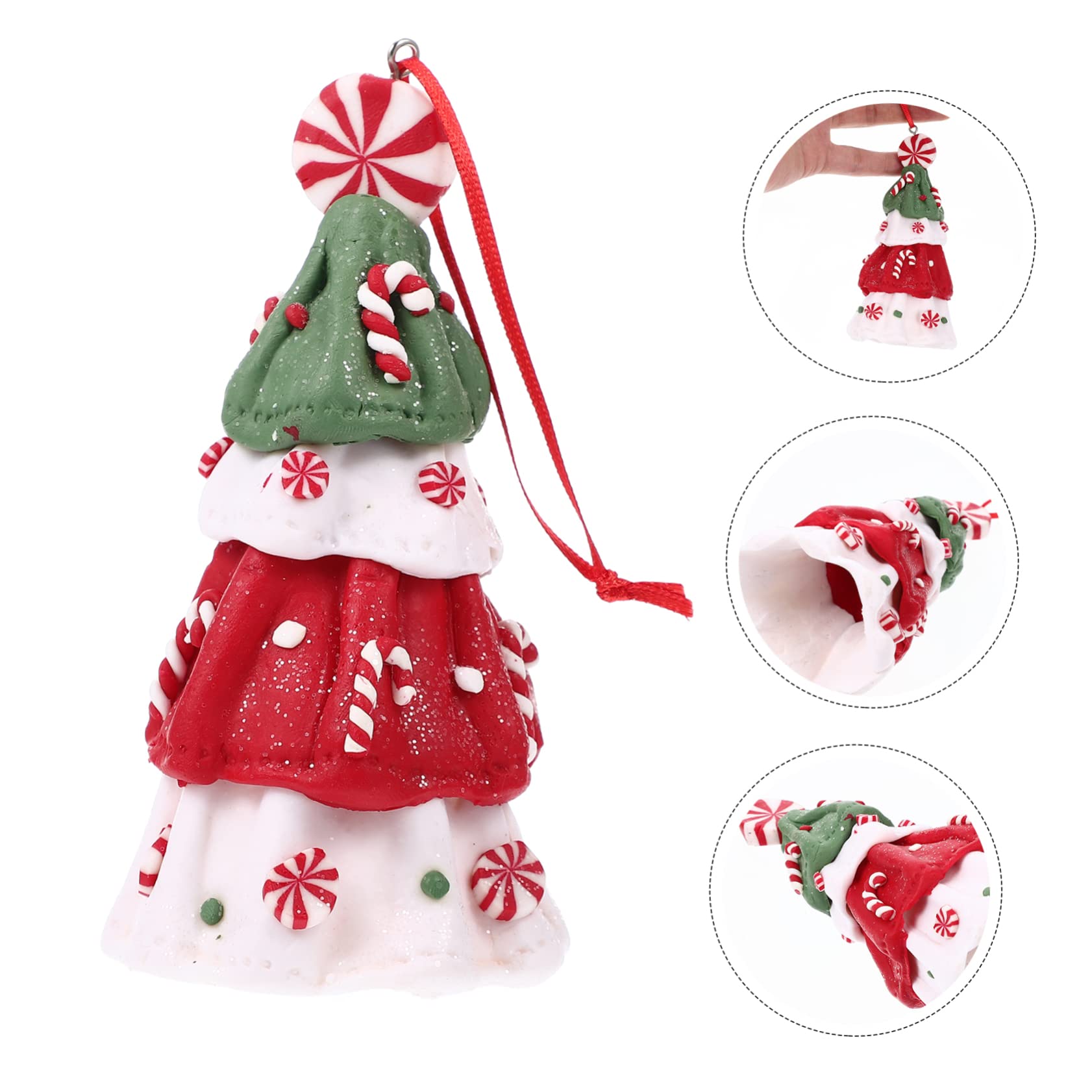 PRETYZOOM 5St Christbaumschmuck weihnachtsdeko christbaumfiguren Weihnachten hängen Weihnachtsanhänger Weihnachtsbaum-Hängeornamente Weihnachtsbaumschmuck zum Aufhängen weichen Lehm