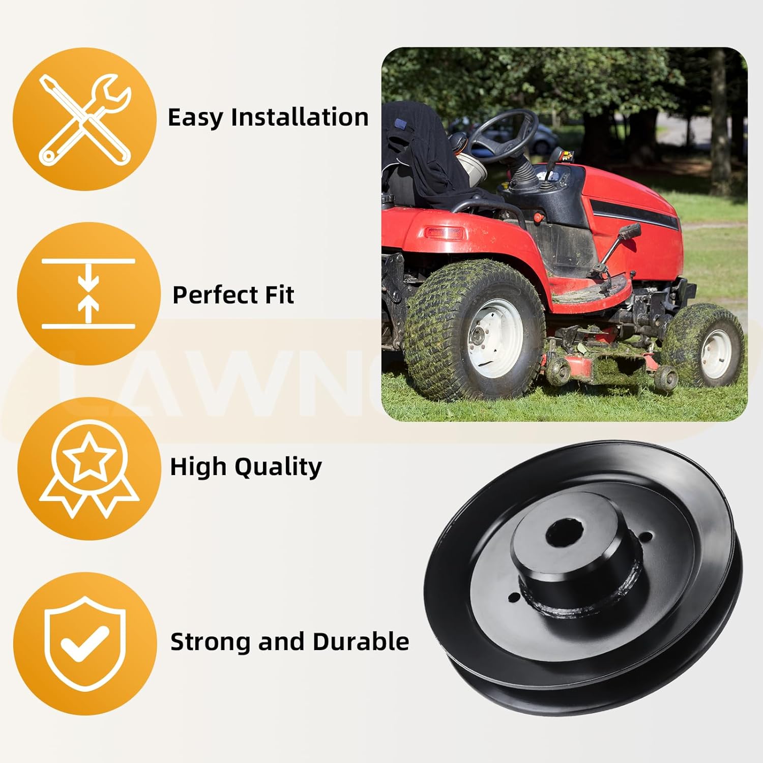 2 Pack 539113962 Pulley Replaces Husqvarna 539113962 Spindle Pulley, Husqvarna Deck Pulley 588586601 Deck Pulley, Husqvarna 588586601 Pulley for Husqvarna Z246, RZ46i, RZ4623 Lawn Mowers