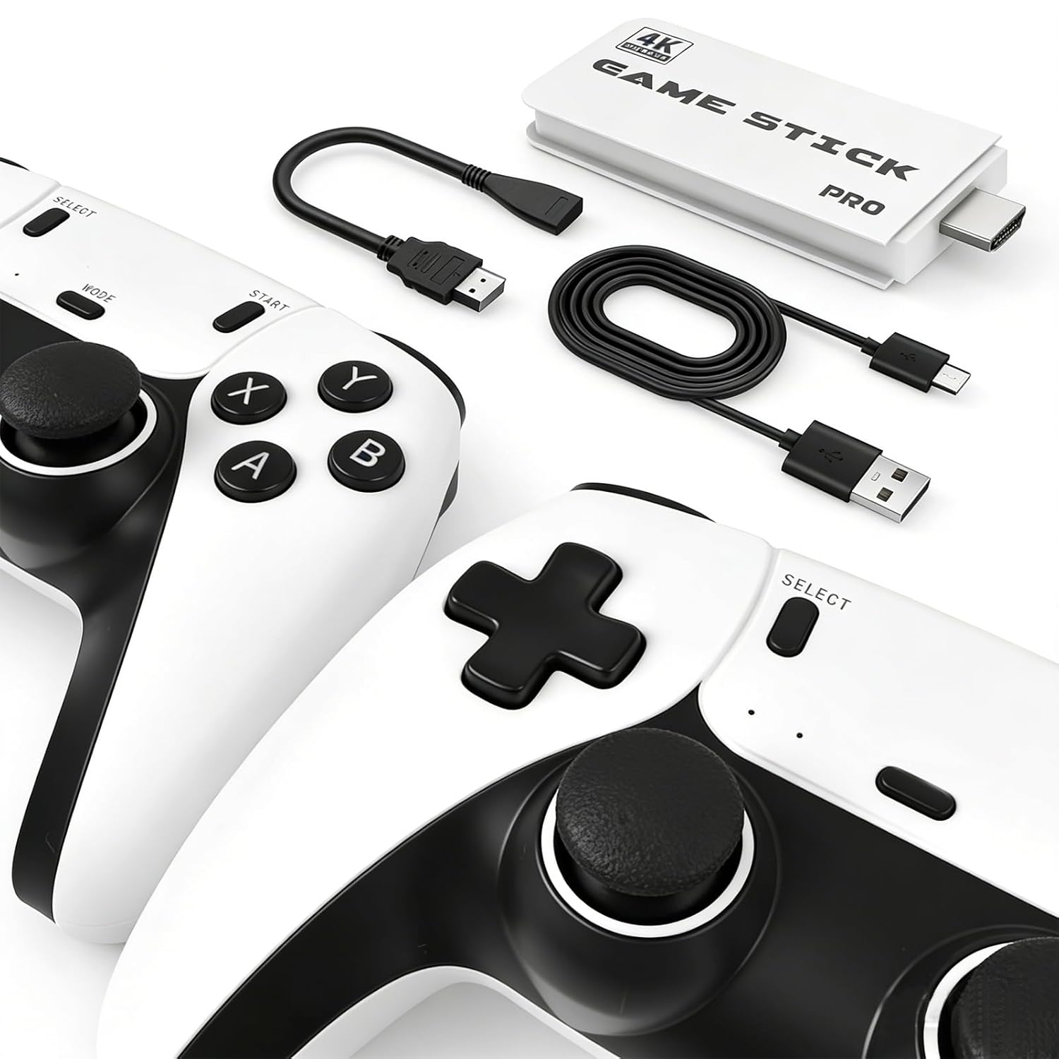 2026 Upgrade Retro Game Stick, 128 GB, Classic Video Games, Retro Gaming Console, Plug & Play for TV PC, Supports Multiple Open-Source Emulator Platforms