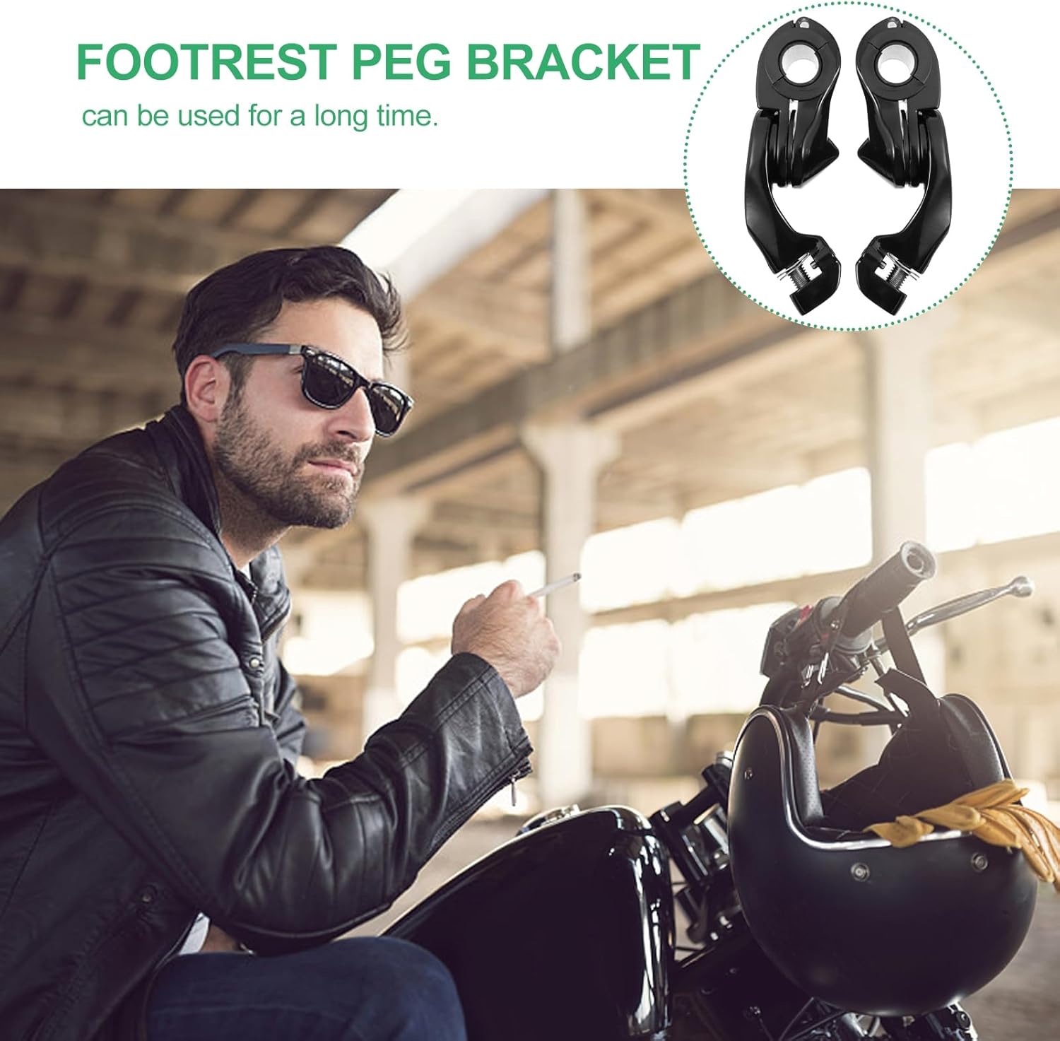 Motorcycle Footrest Peg Bracket 32mm Foot Pedal Mount Black Short Style Compatible with Harley Davidson Cross-country Off-road Accessories