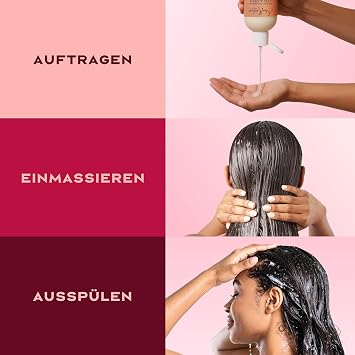Moisturizing balm with shea butter coconut oil and hibiscus for shiny full hair 384 ml