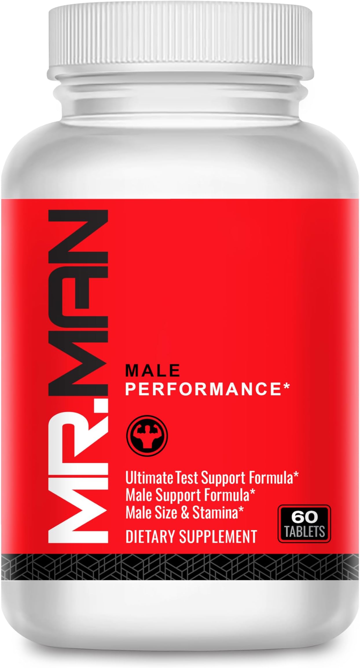 Mr Man - Male Performance and Enlargement Pills for Men - Increase Size, Drive, Strength and Endurance - Add Up to 6” Fast With Boosted Performance - 60 Tablets
