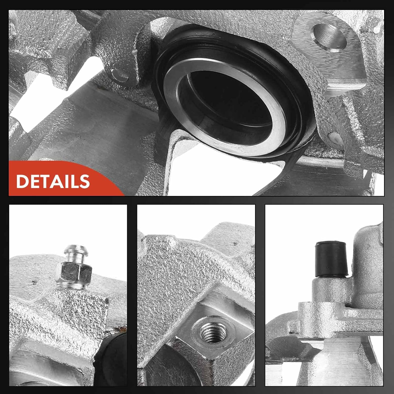 A-Premium Disc Brake Caliper Assembly with Bracket Compatible with Select Audi and Volkswagen Models - for Jetta, A3, Beetle, Beetle Cabrio, Golf, Jetta, Passat - Front Right Passenger Side