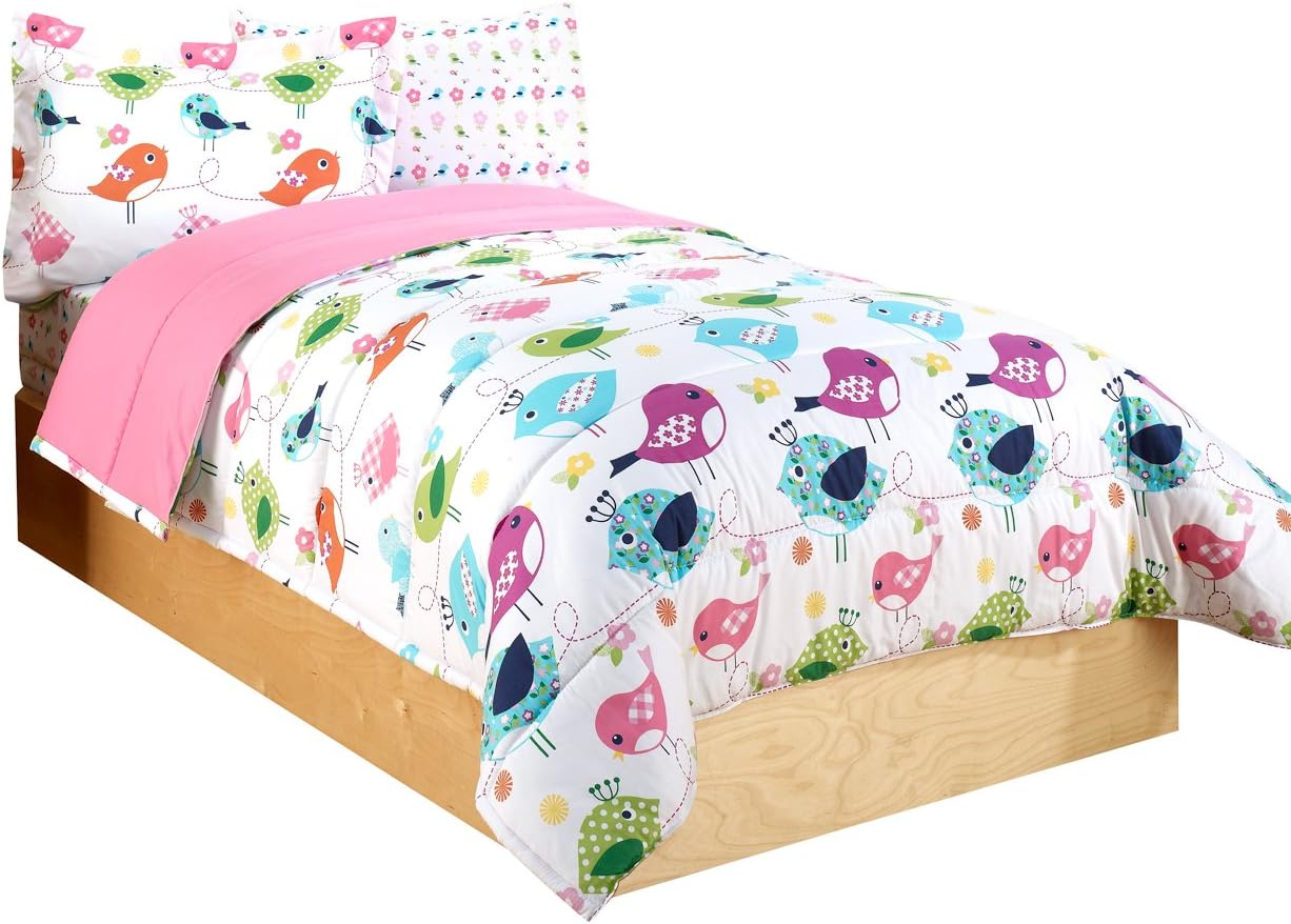 Beco Home Tweets Comforter with Bird Designs - Twin