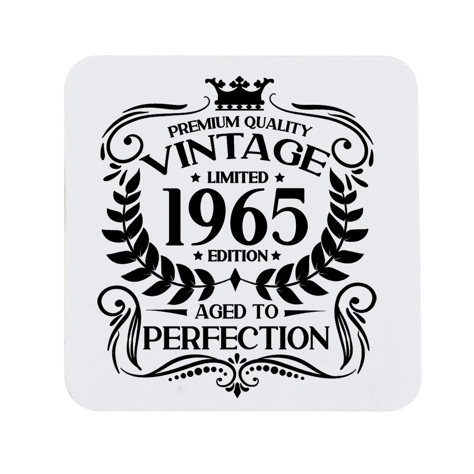 80th Birthday Gift for Men Vintage 1946 Aged to Perfection Engraved Slate Coaster Present for 80 Year Old Etched Natural Slate Placemat (Round Slate) — view 150