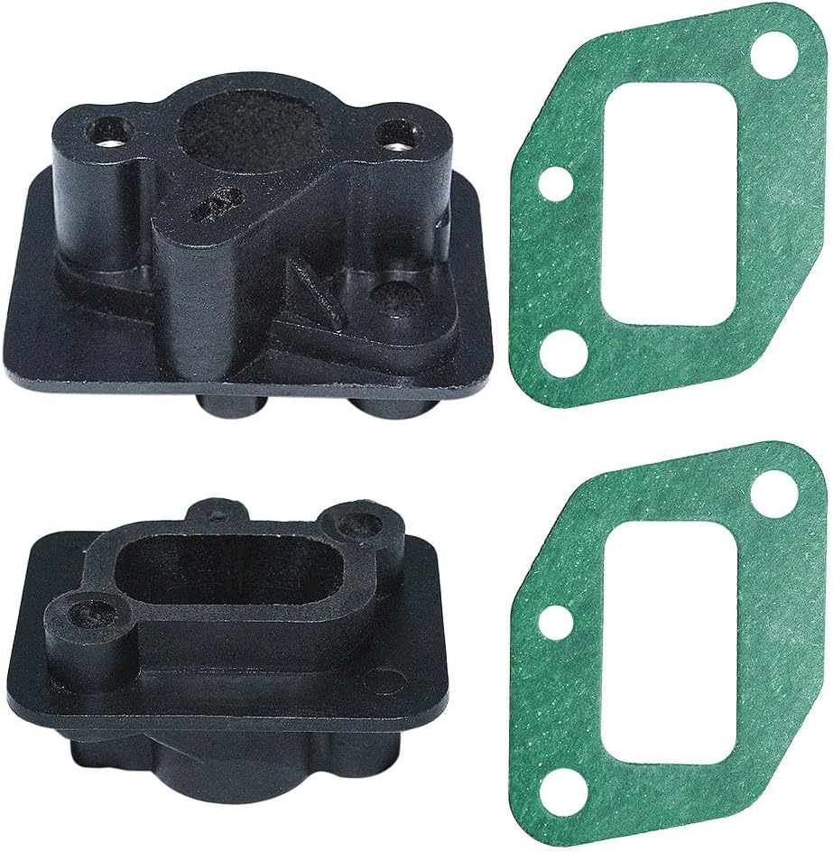 YAEGER 2Pcs/lot Brush Cutter Intake Manifold for 40-5 43CC 52CC Trimmer Parts Carburetor Base Connector Admitting Pipe Carb Adaptor
