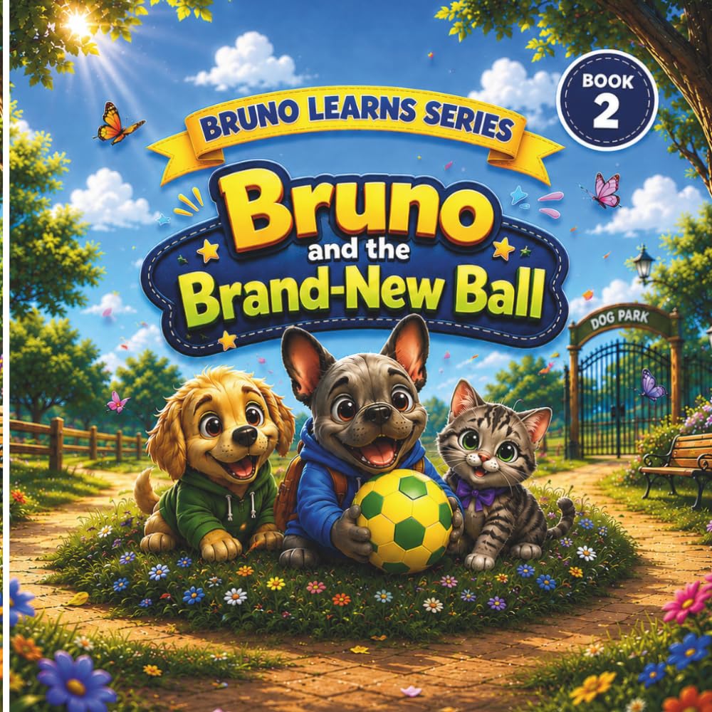 Bruno and the Brand-New Ball: A Heartwarming Story About Friendship and Fun (Bruno Learns Series)