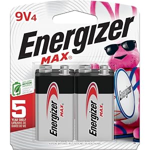Energizer MAX 9V Batteries 4 Pack 9 Volt Alkaline Batteries