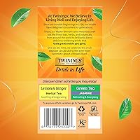 Vista 151 de Twinings Blackcurrant Breeze - Té negro, 6 paquetes de 20 unidades, bolsas de té envueltas individualmente, dulce, sabor picante, con cafeína