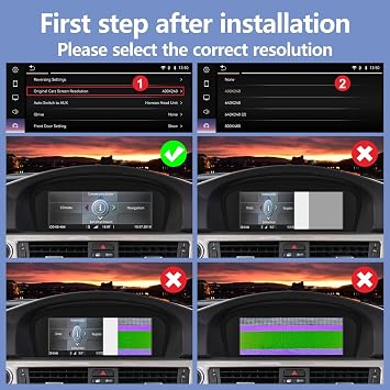 Car Radio for Wireless Carplay/Android Car Touchscreen Radio Receiver for BMW 3/5 E60/E63/E64/E90/E91/E92/E93 2004-2008 CCC Linux Screen iDrive System Retrofit Multimedia Player