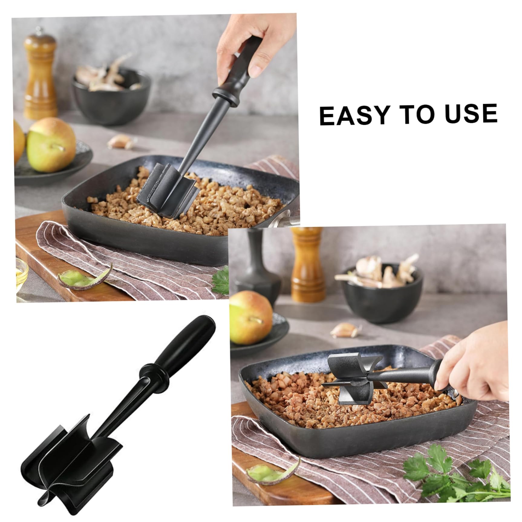 Hachoir à Viande Pratique Avec 5 Lames - ABS Alimentaire, Résiste Jusqu'à 220°C - Idéal Pour Viande Hachée, Purées Et Plus