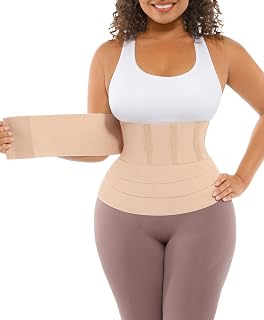 Waist Trainer for Women Trimmer Belt Waist Cincher Tummy Wrap Plus Size Snatch Me Up Bandage Body Shaper