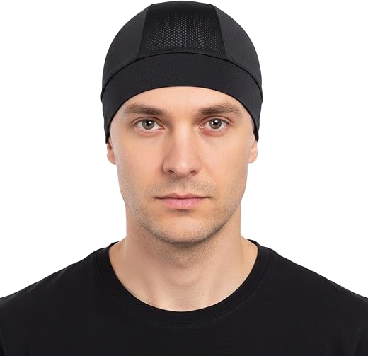 EverRide Breathable Skull Cap for Men & Women | Ergonomic Fit | 4-Way Stretch | Shape Retention | Lightweight & Sweat Wicking