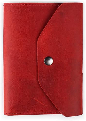 Miniatura 3 de Londo Cartera de cuero genuino - Padfolio con bloc de notas y cierre a presión para negocios, oficina y viajes