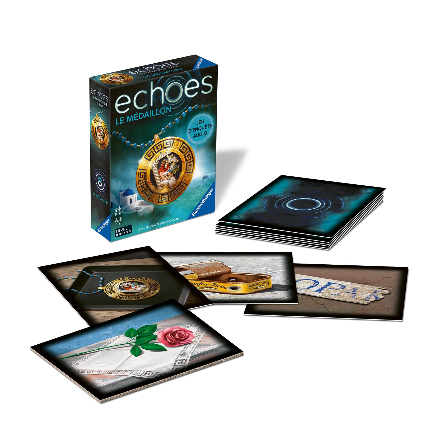 Ravensburger Echoes : Le Médaillon - Jeu d'Enquête Audio Immersif pour 1 à 4 Joueurs