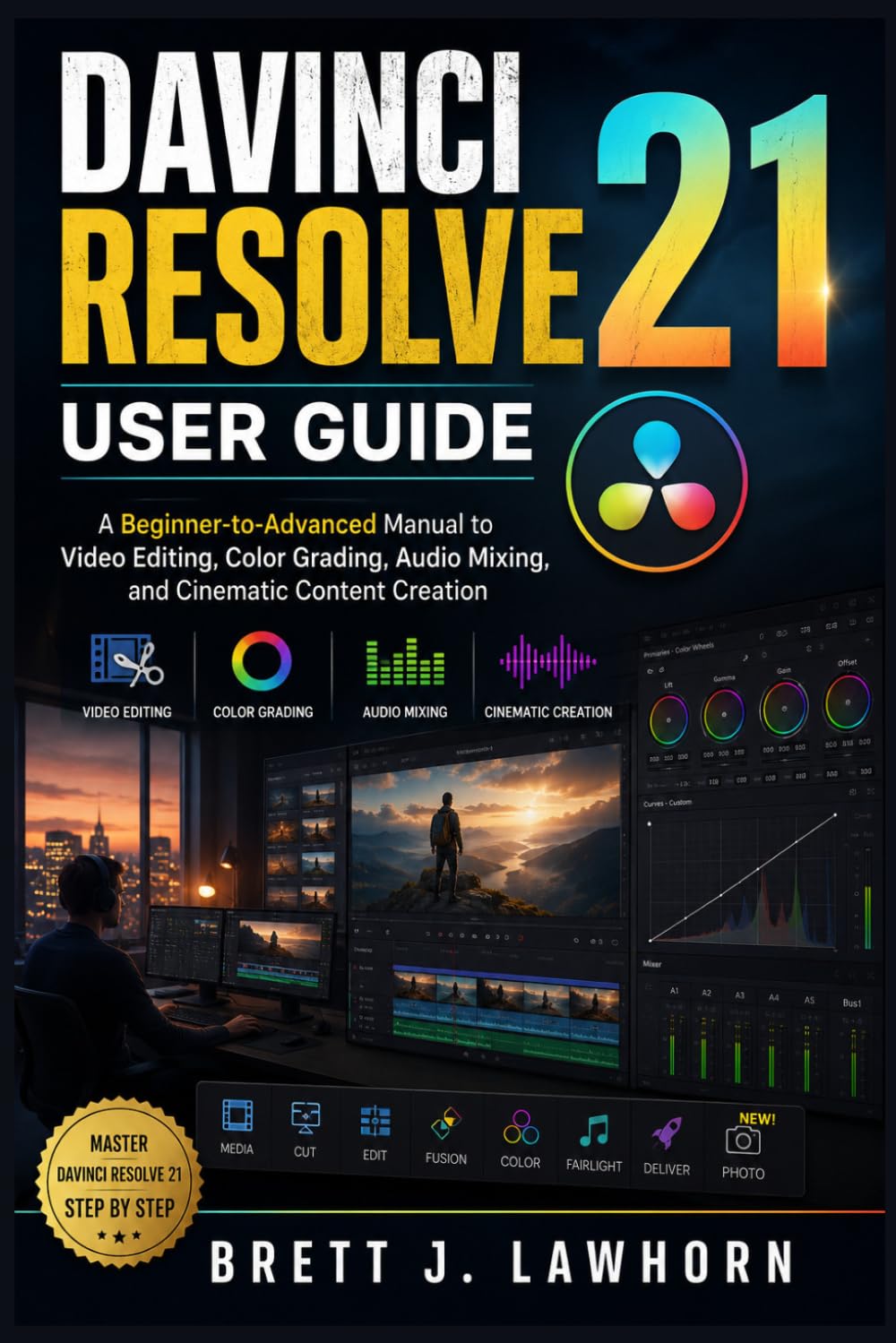 DAVINCI RESOLVE 21 USER GUIDE: A Beginner-to-Advanced Manual to Video Editing, Color Grading, Audio Mixing, and Cinematic Content Creation