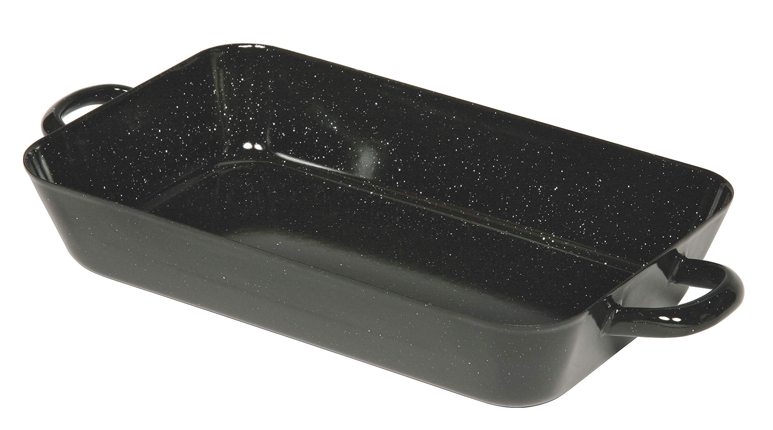 Riess0049-022 Frying Pan 26/17 cm, Classic Baking and Roasting Moulds, Dimensions 26 x 17 cm, Height 5.0 cm, Capacity 1.10 Litres, Enamel, Roasting Tray, Black, 0.62 kg, 34 x 17.2 x 5 cm, Induction