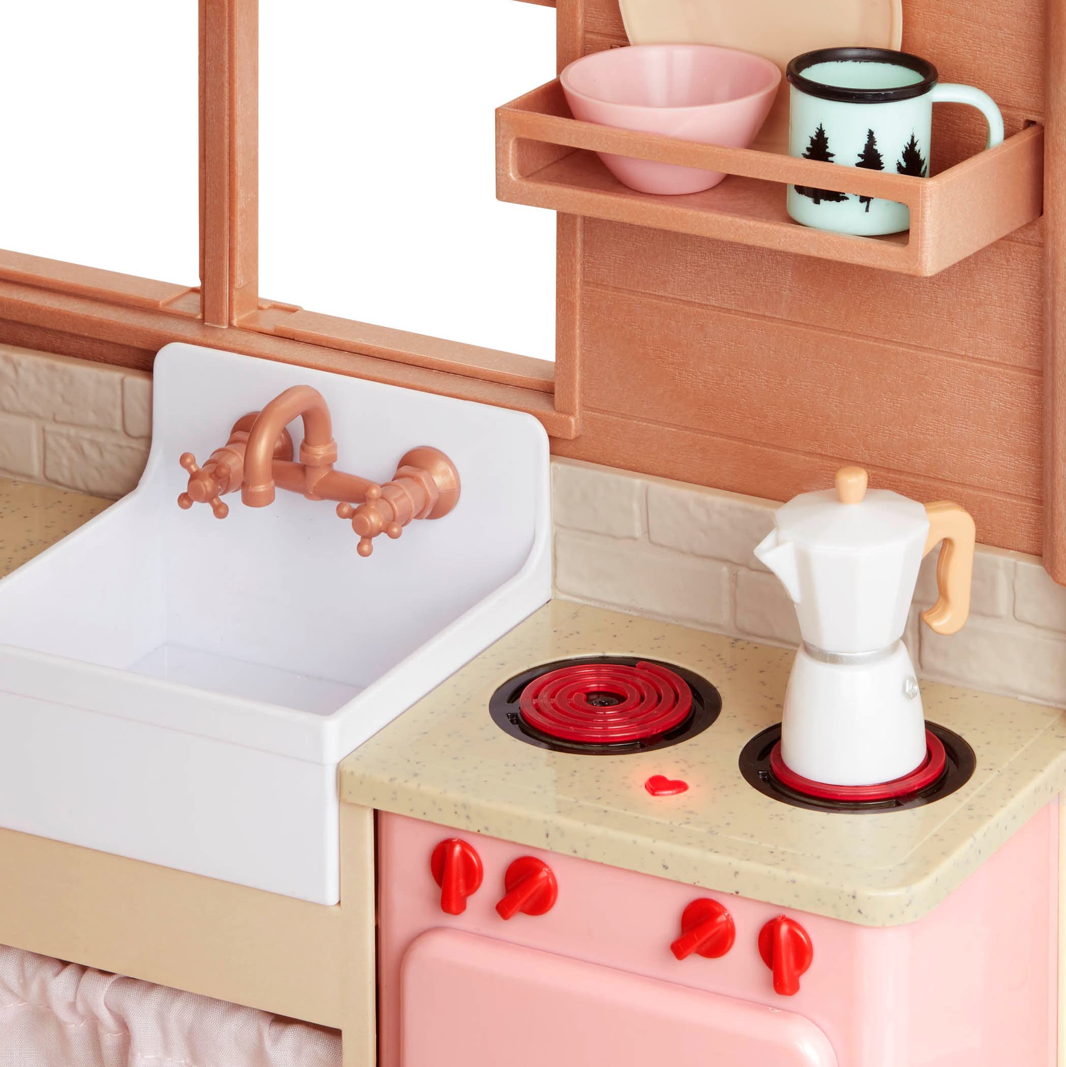 Our Generation - Cozy Cabin 46 cm Doll House - Winter Doll Accessories for Kids Ages 3 and Up, BD37961Z