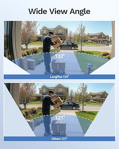 Miniatura 6 de LongPlus Sistema de cámara de seguridad inteligente 4K 8CH para el hogar, 4 unidades, sistema de cámaras IP PoE con cable para exteriores con Blanco