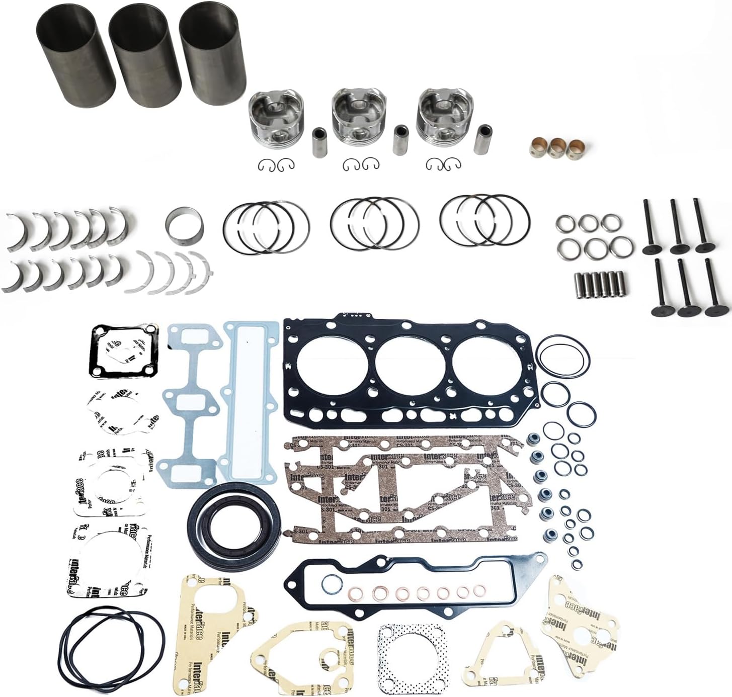 3TNE84 Engine Overhaul Rebuild Kit fits for John Deere Tractor 790 4300 4310