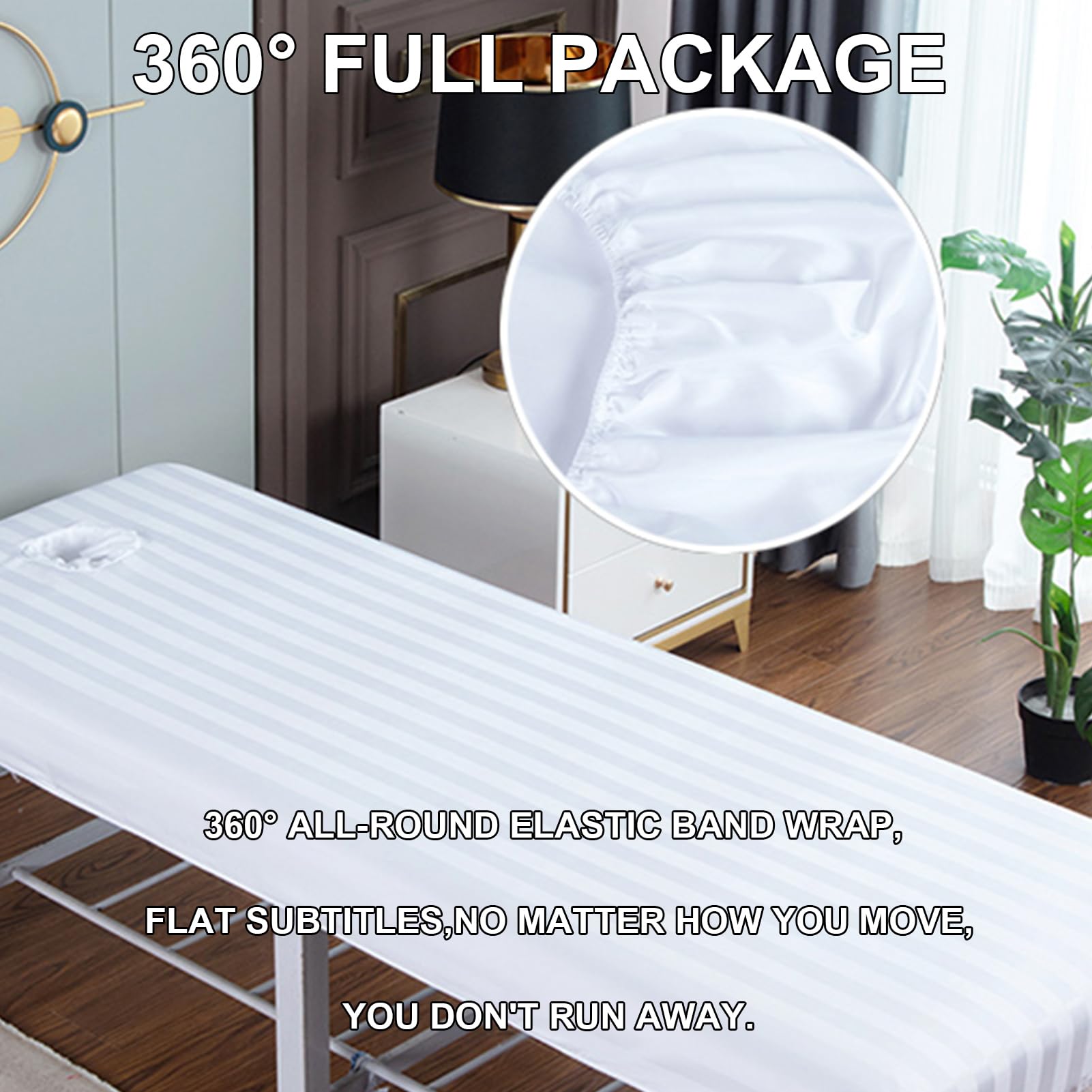 80cmx190cm Waterproof Oilproof Bed Sheets SPA Massage Treatment Soft Bed Table Cover Solid Color with Hole for Beauty Salon,Hotel (khaki)