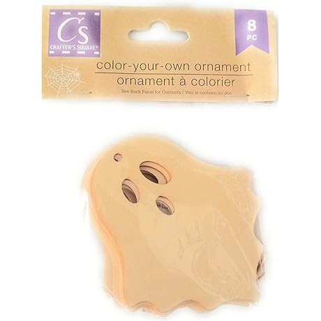Crafters Square Halloween Ornament Garland: DIY Color Your Own Kids Craft