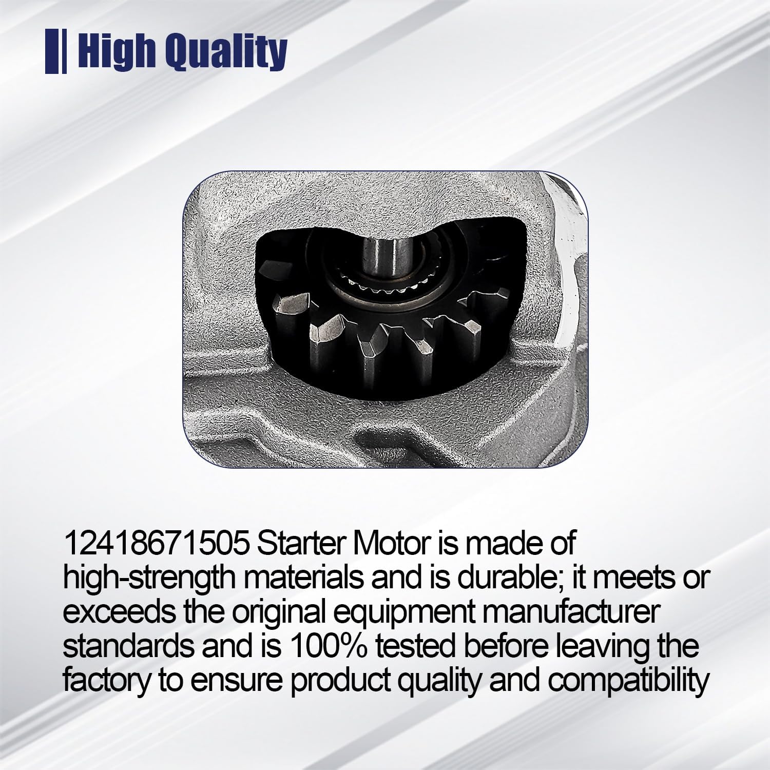 12418671505 Starter Compatible with BMW X5 X3 X4 X6 X7 Z4 540i 740i 840i M2 M3 M4 3.0L 2019 2020 2021 2022 2023 2024 12418691852