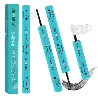 GEMERRY Lash Cluster Glue, Lash Bond and Seal Remover 3-in-13ml/3ml/3ml | Eyelash Glue with Waterproof Strong Hold for 72H Long-Lasting, Remover Gentle for DIY Lash Extension at Home