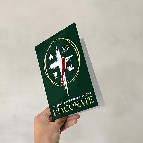 Miniatura 8 de M Market On Mainstreet Tarjeta cristiana de ordenación con sobre, 5 x 7 pulgadas, fabricada en los Estados Unidos (vitral, tarjeta individual)