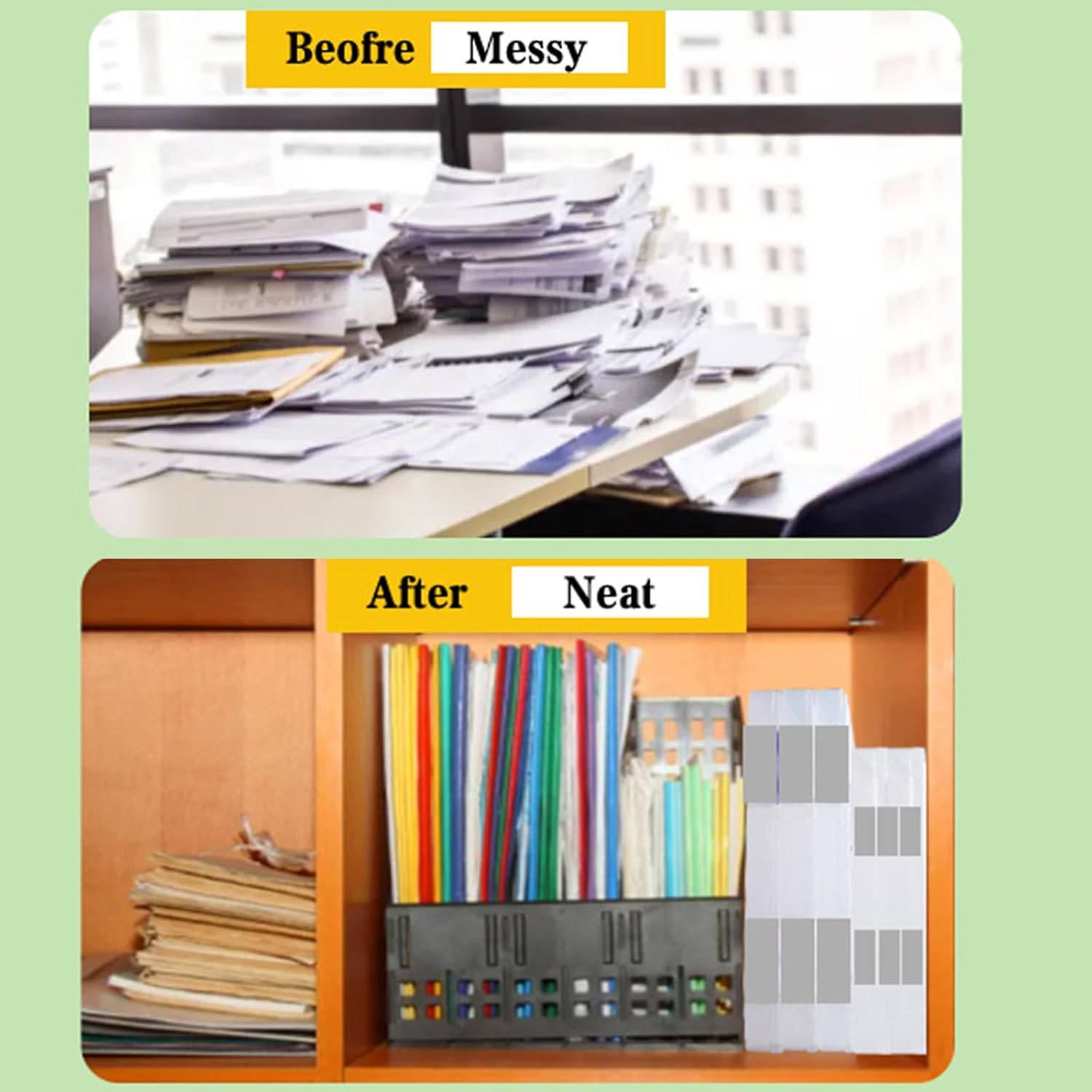 12 Pcs Clear A4 A5 File Box Document Plastic Storage Box with 48 Labels File Holder Organizer Paper Plastic Case Magazine Protector with Buckle Office School Supplies(Grey)