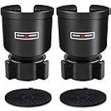 Upgraded Car Cup Holder Expander Adapter with Offset Adjustable Base, Compatible with Yeti 14/24/36/46oz Ramblers, Hydro Flasks 32/40oz, Other Large Bottles Mugs in 3.5