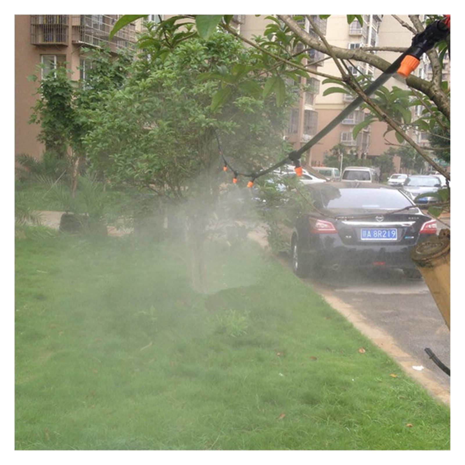 Zestaw do nawadniania kropelkowego 20 m system atomizacji DIY szklarnia ogród nawadnianie kroplowe zestaw do nawadniania rolnictwo zraszacz automatyczny zestaw do nawadniania (kolor: zestaw 20 m)