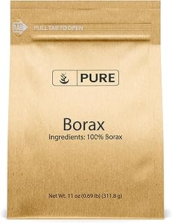 PURE ORIGINAL INGREDIENTS Borax (11 oz) Sodium Borate, Multipurpose Cleaning Agent, Ideal Slime Ingredient