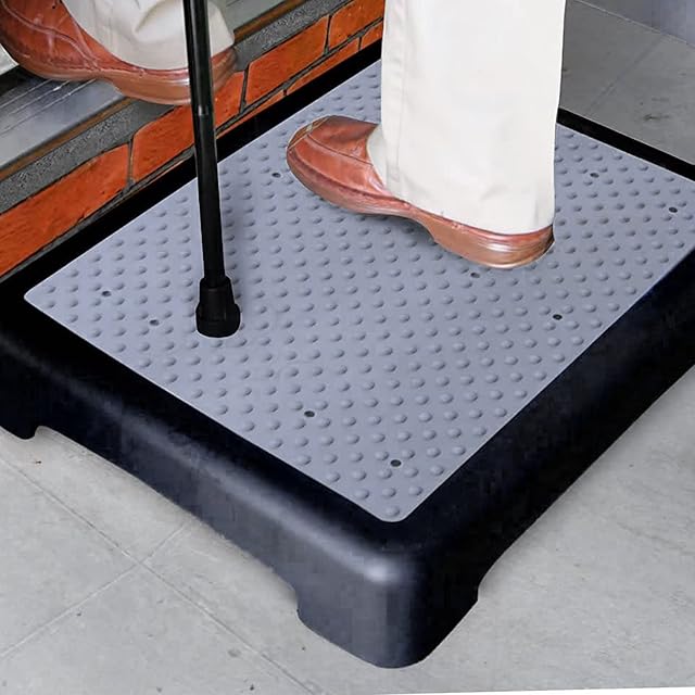 Anti Slip Half Step Elderly & Disability Door Walking Stool for Outdoor Mobility Aid by Crystals®