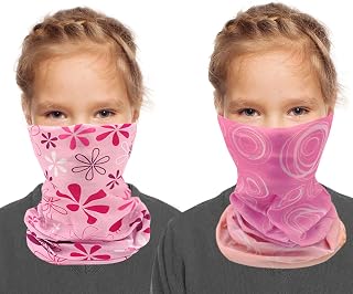 Neck Gaiter Face Mask for Kids Boys Girls - Breathable Windproof UV Protection