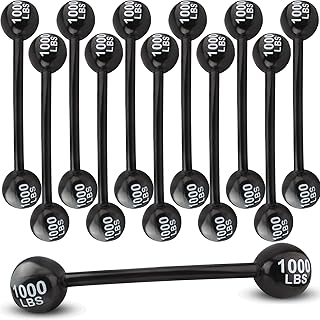 12 Pcs 47 Inch Inflatable Dumbbell Barbell,Funny Carnival Circus Birthday/Halloween Party Decorations Fake Weights Cosplay Props Party Supplies,Blow Up Strongman Costume Photo Booth Props Accessory