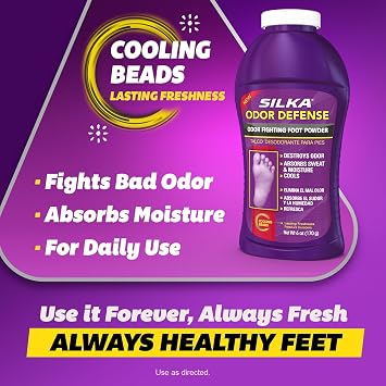 Silka Ultimate Foot Care Kit, Athlete's Foot Spray 4.6 Oz, Ringworm & Jock Itch Cream 1 Oz, Toenail Fungus Treatment 0.45 Fl Oz & Foot Powder 6 Oz, Solution for Athletes Foot, Nail Fungus & Foot Odor