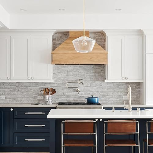 Miniatura 4 de Paquete de 10 tiradores de gabinete de níquel satinado cepillado de 7-12 pulgadas (7.559 in), manijas moleteadas para gabinetes de cocina, tiradores