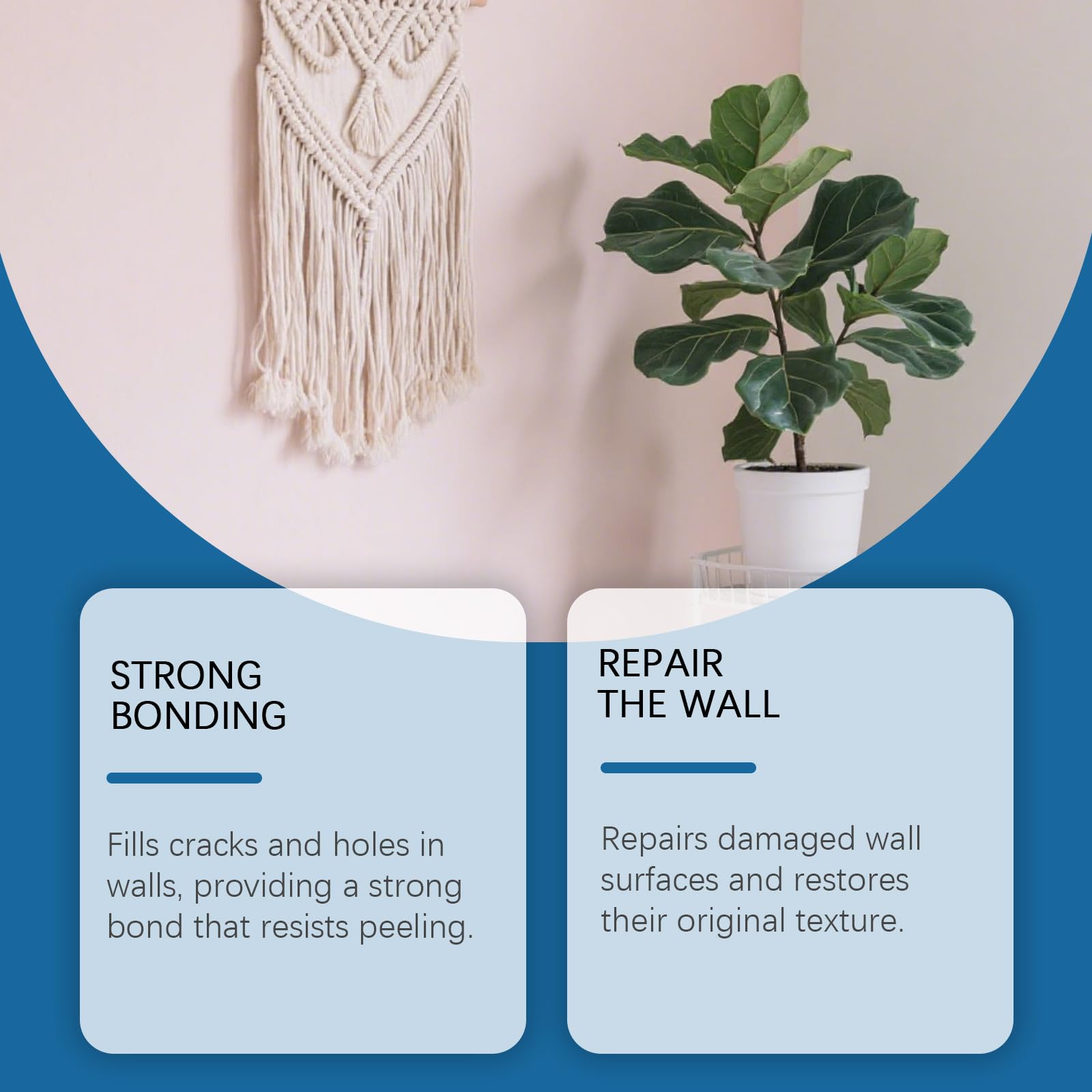Stucco ad asciugatura rapida per fori di chiodi, crepe, kit fai da te per la riparazione di cartongesso, pasta per stucco murale, miscela di stucc/o leggera. (6pcs)