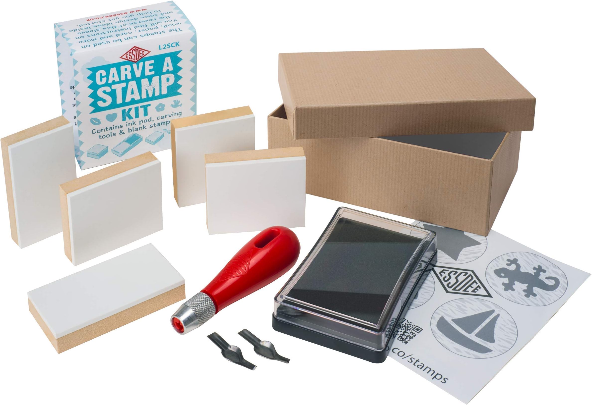 Essdee 9.5 x 14.5 x 505 cm "Carve a" Stamp Kit - Red L2SCK