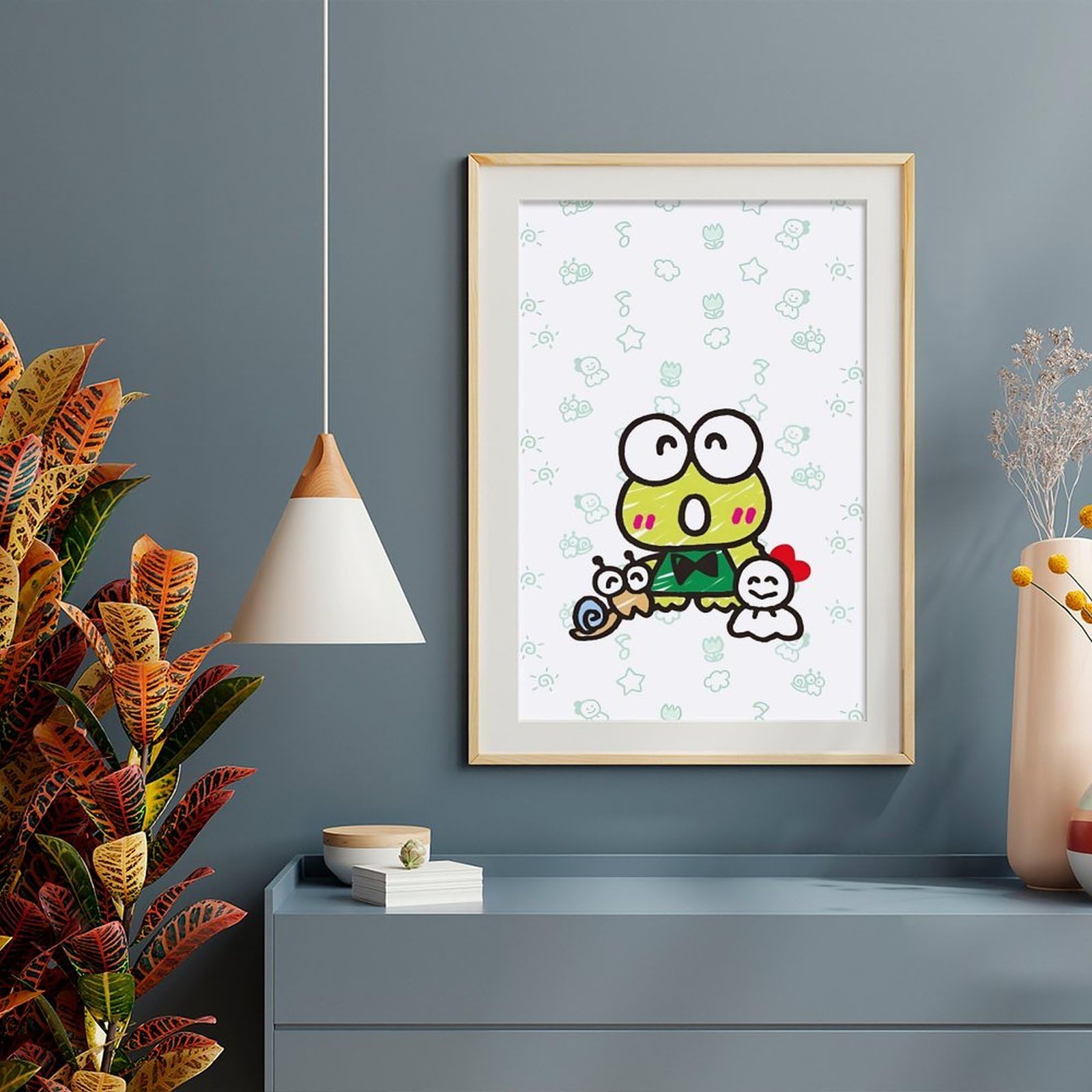 Amazon.co.jp: けろけろけろっぴ ポスター 絵画 インテリア 壁紙用