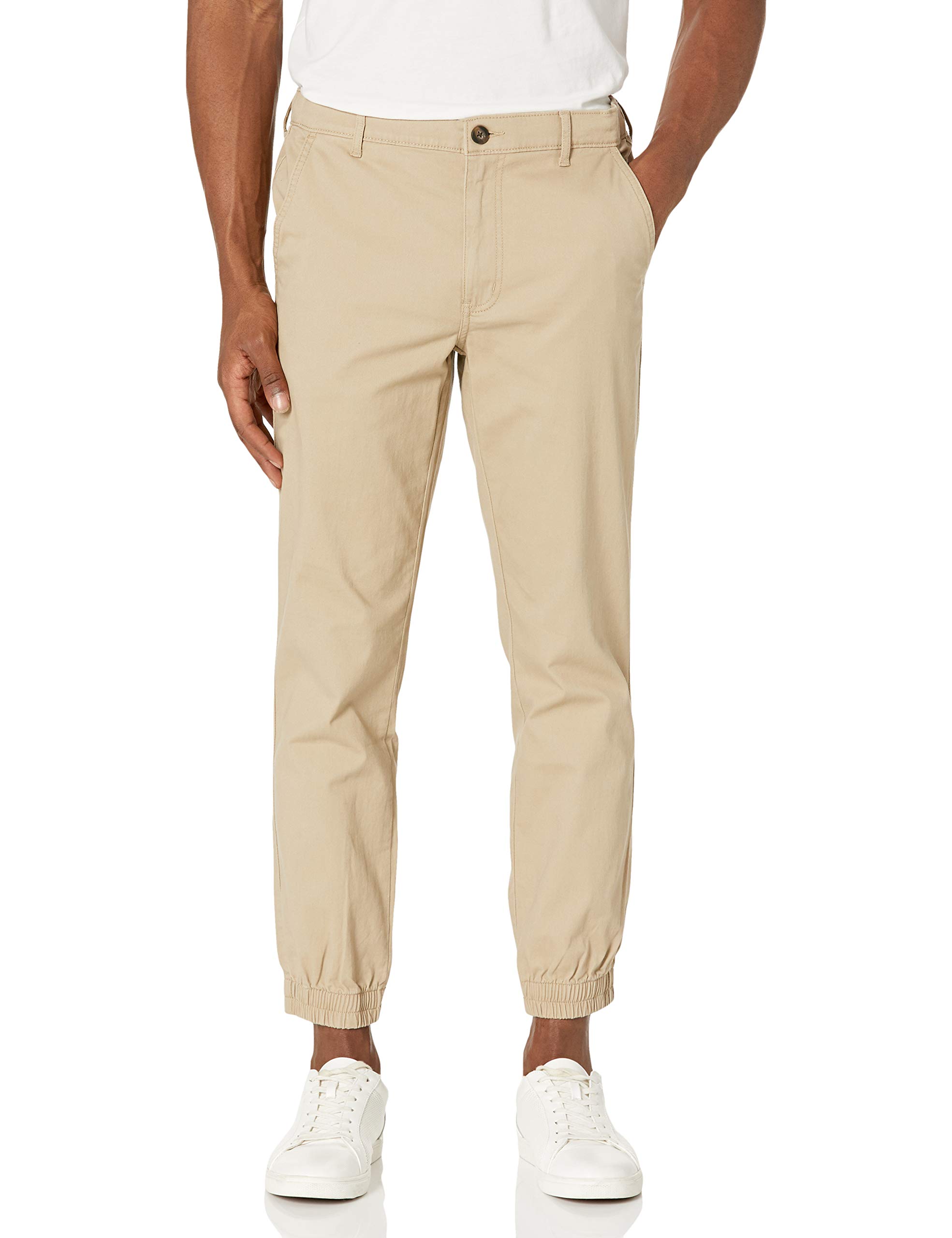 Amazon Essentials Uomo Pantaloni Jogger Chino dalla vestibilità Aderente