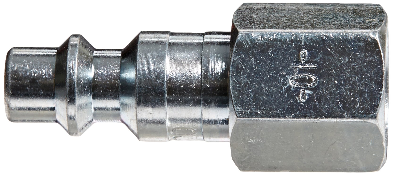 Amflo 1/4" I/M X 3/8" I.D. Hose Barb Steel Coupler - Milton Style, Pack Of 100