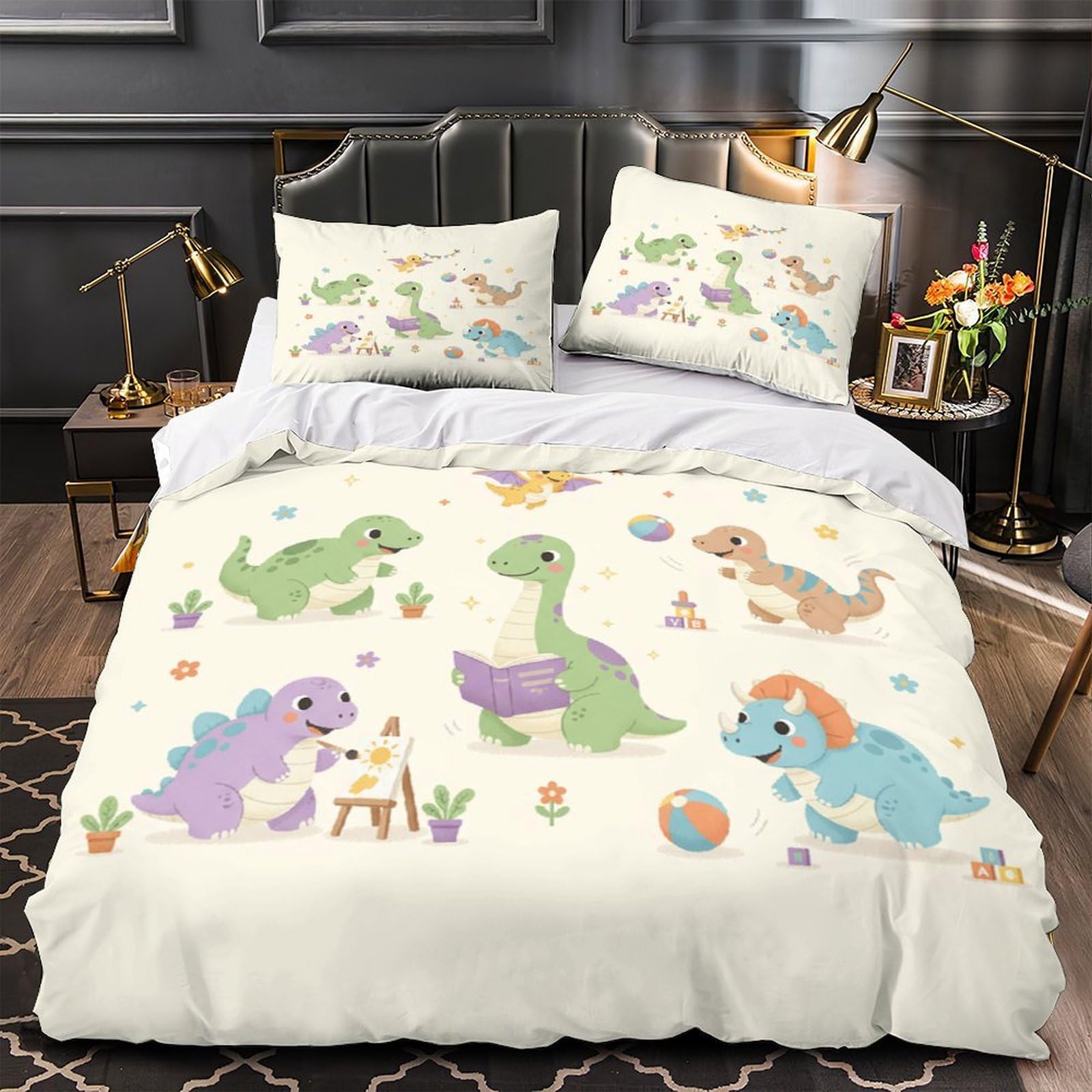Housse de couette hypoallergénique chat 3D 260x220