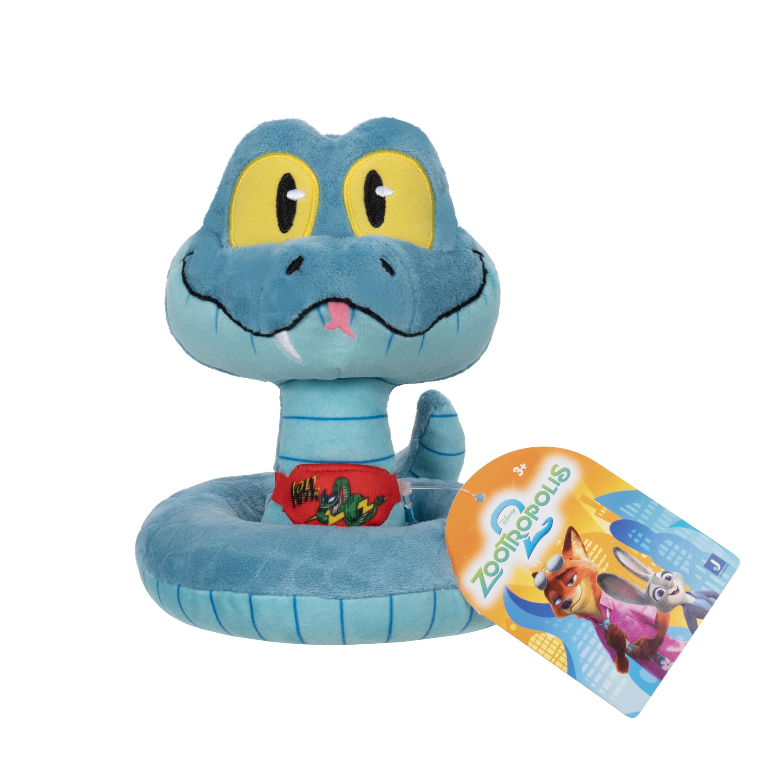 Disney's Zootropolis 2 Peluche Gary De'Snake di 20,3 cm - Giocattolo di Animale di Peluche del Film per Bambini e Collezionisti - Adatto per Età 3+